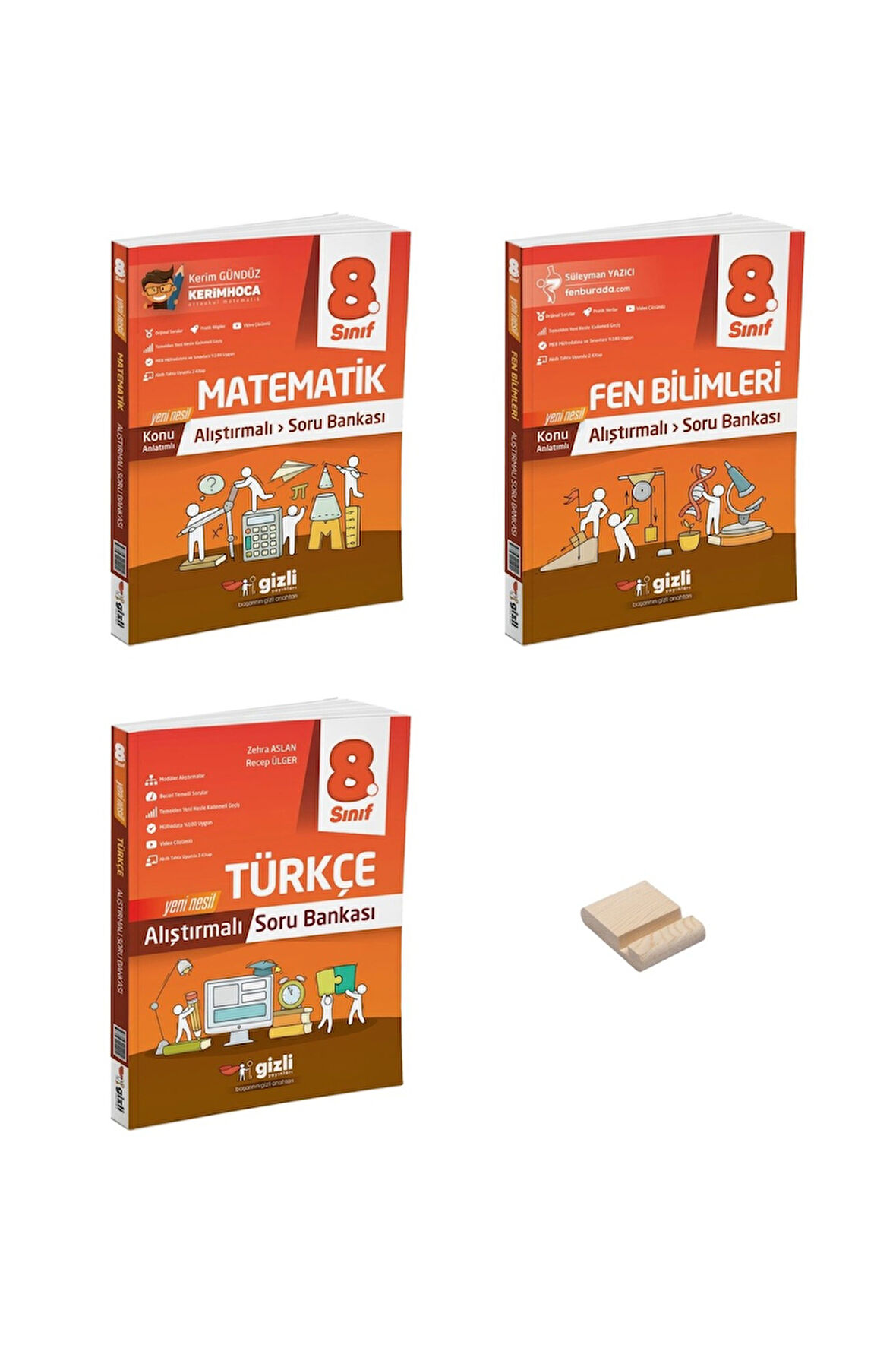 LGS 8. Sınıf Konu Anlatımlı Alıştırmalı Matematik Fen Bilimleri ve Türkçe Soru Bankası 3lü Set