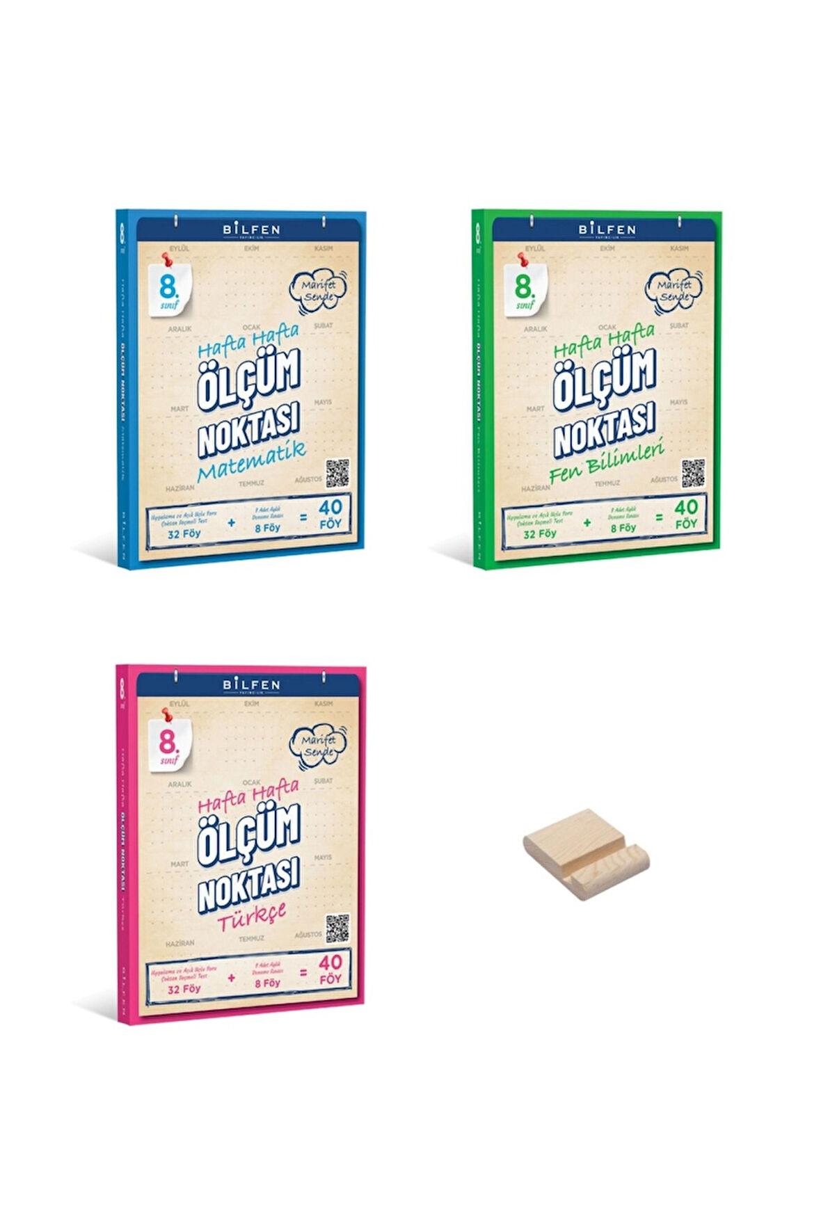 LGS 8. Sınıf Hafta Hafta Matematik Fen Bilimleri ve Türkçe 3lü Set Ölçüm Noktası