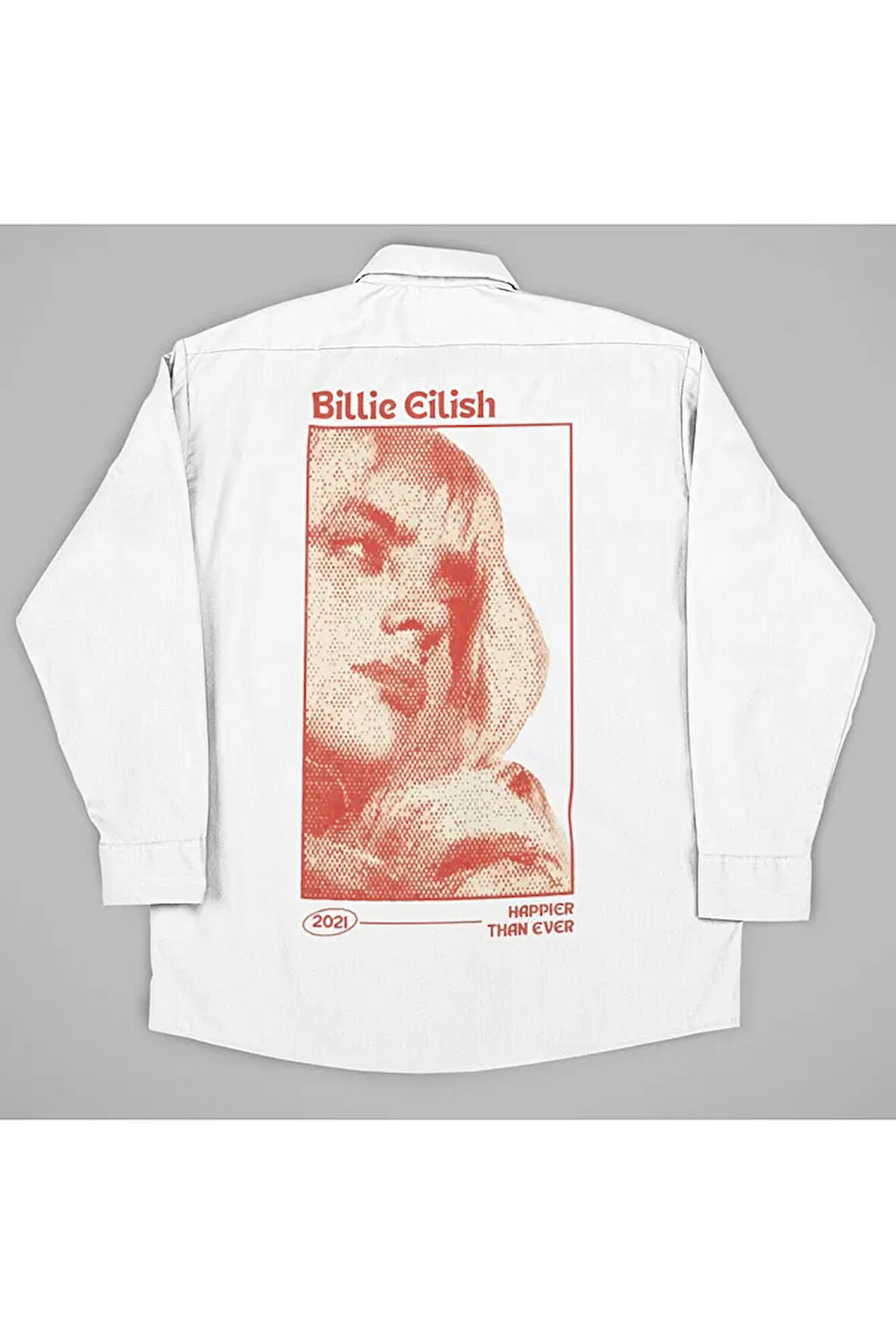 Billie Eilish Baskılı Unisex Şarkıcı Gömlek