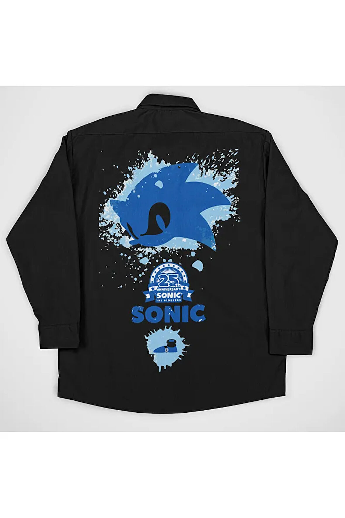 Tasarım Sonic Baskılı Unisex Çizgi Film Gömlek