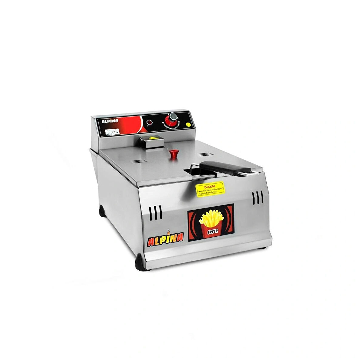 8 LİTRE SANAYİ TİP FRİTÖZ MAKİNESİ (ELEKTRİKLİ)