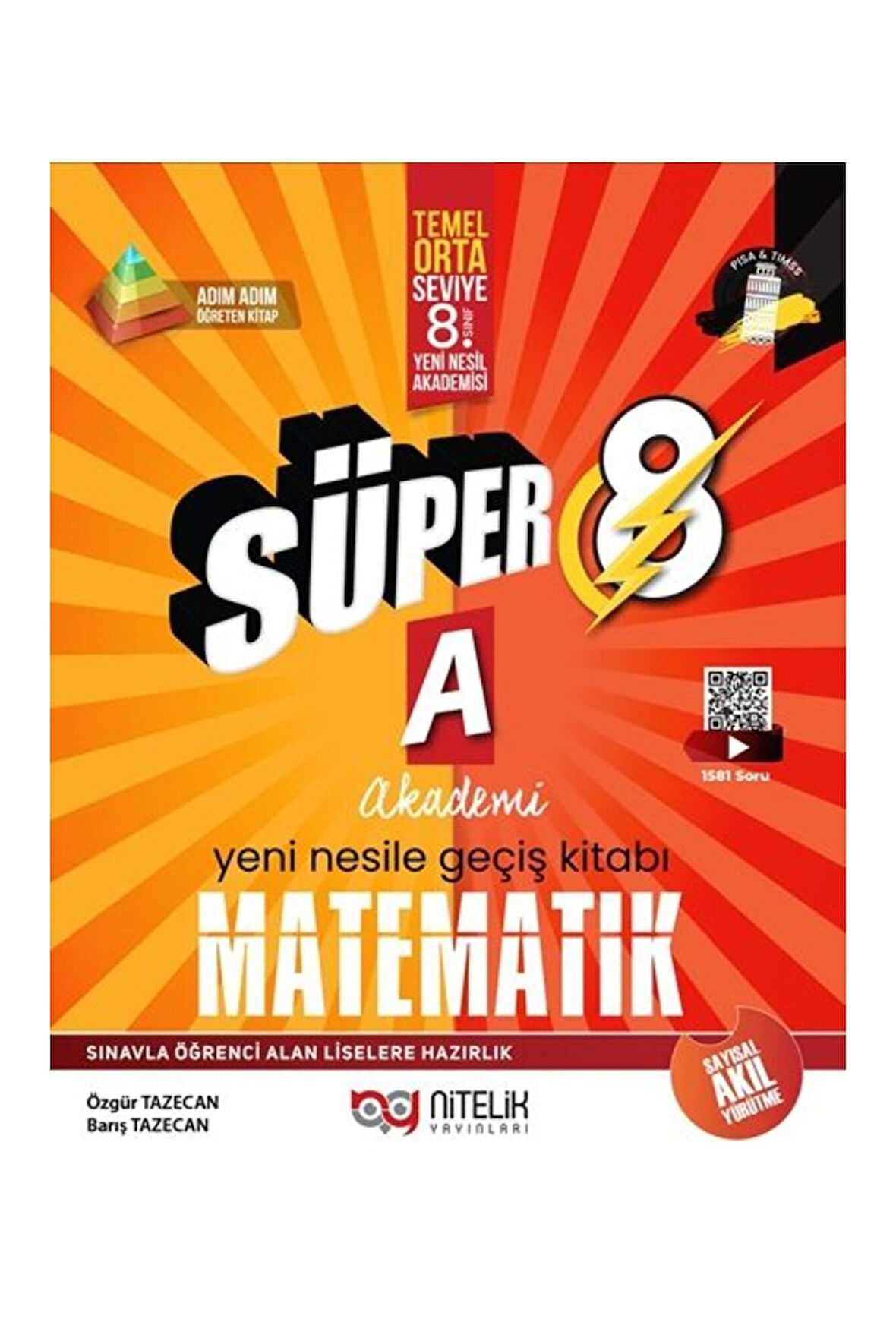 Nitelik 8.Sınıf LGS Süper A - Matematik Soru Bankası - Yeni - ntlk