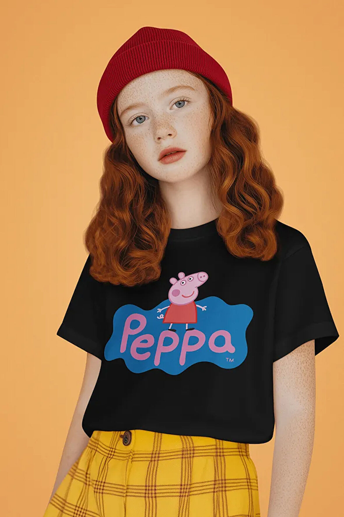 Peppa Pig Baskılı Unisex Çizgi Film Çocuk Tişört (1-12 Yaş)