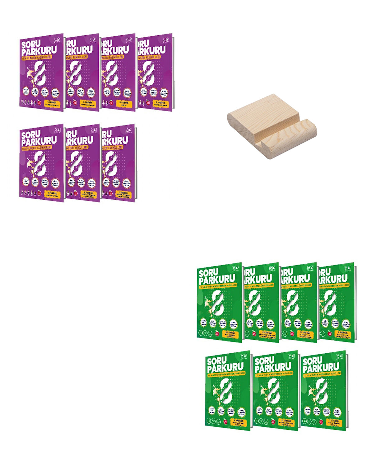 Newton LGS 8. Sınıf Soru Parkuru Fen Bilimleri ve İnkılap Fasikül Seti + Telefon Standı