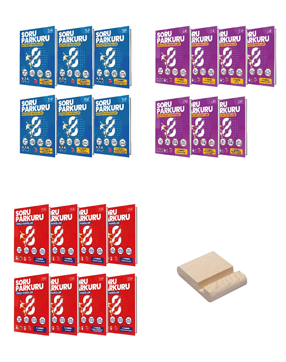 Newton LGS 8. Sınıf Matematik Fen ve Türkçe Fasikül Seti 3lü Set + Telefon Standı