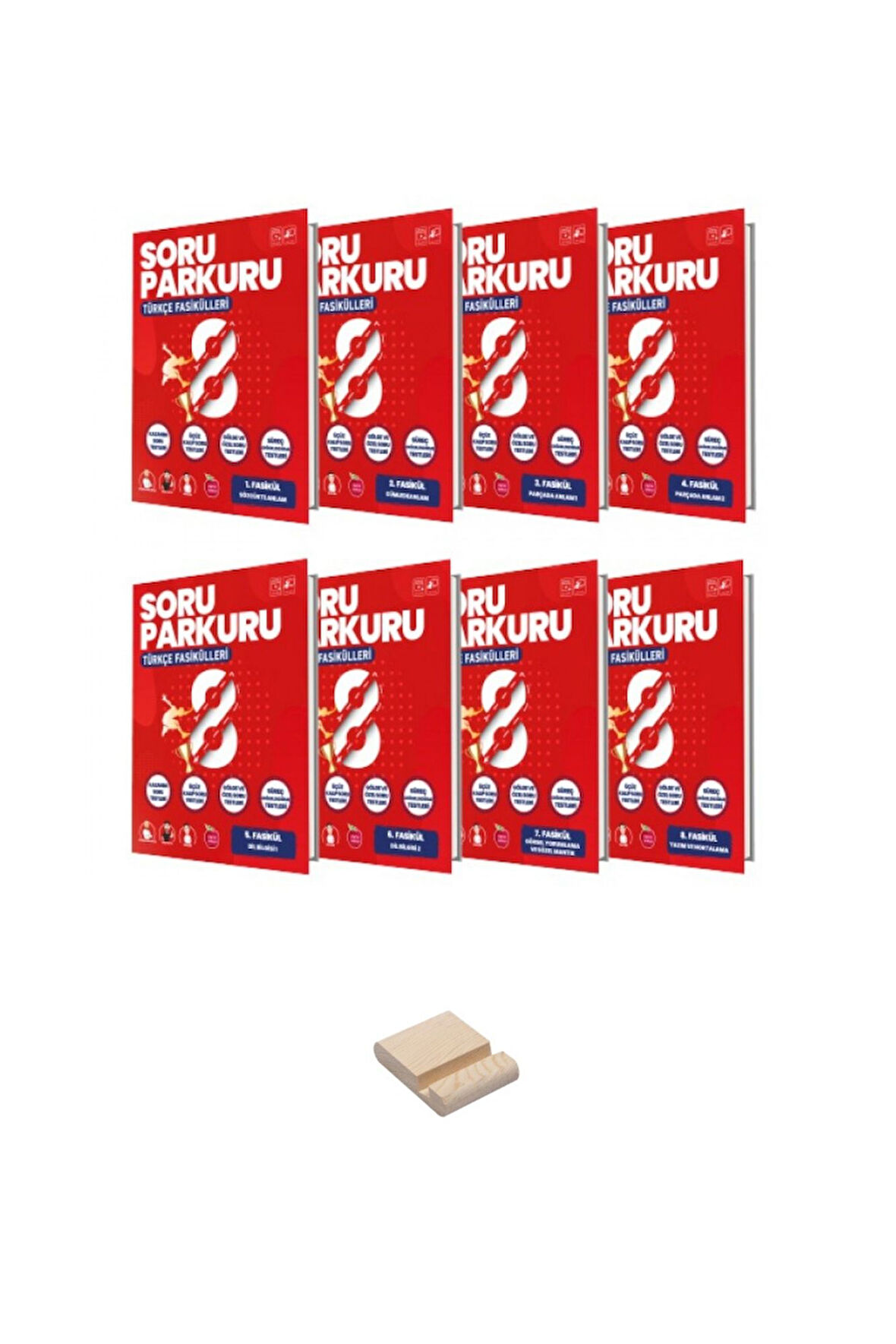 Newton LGS 8. Sınıf Soru Parkuru Türkçe Fasikül Seti + Telefon Standı