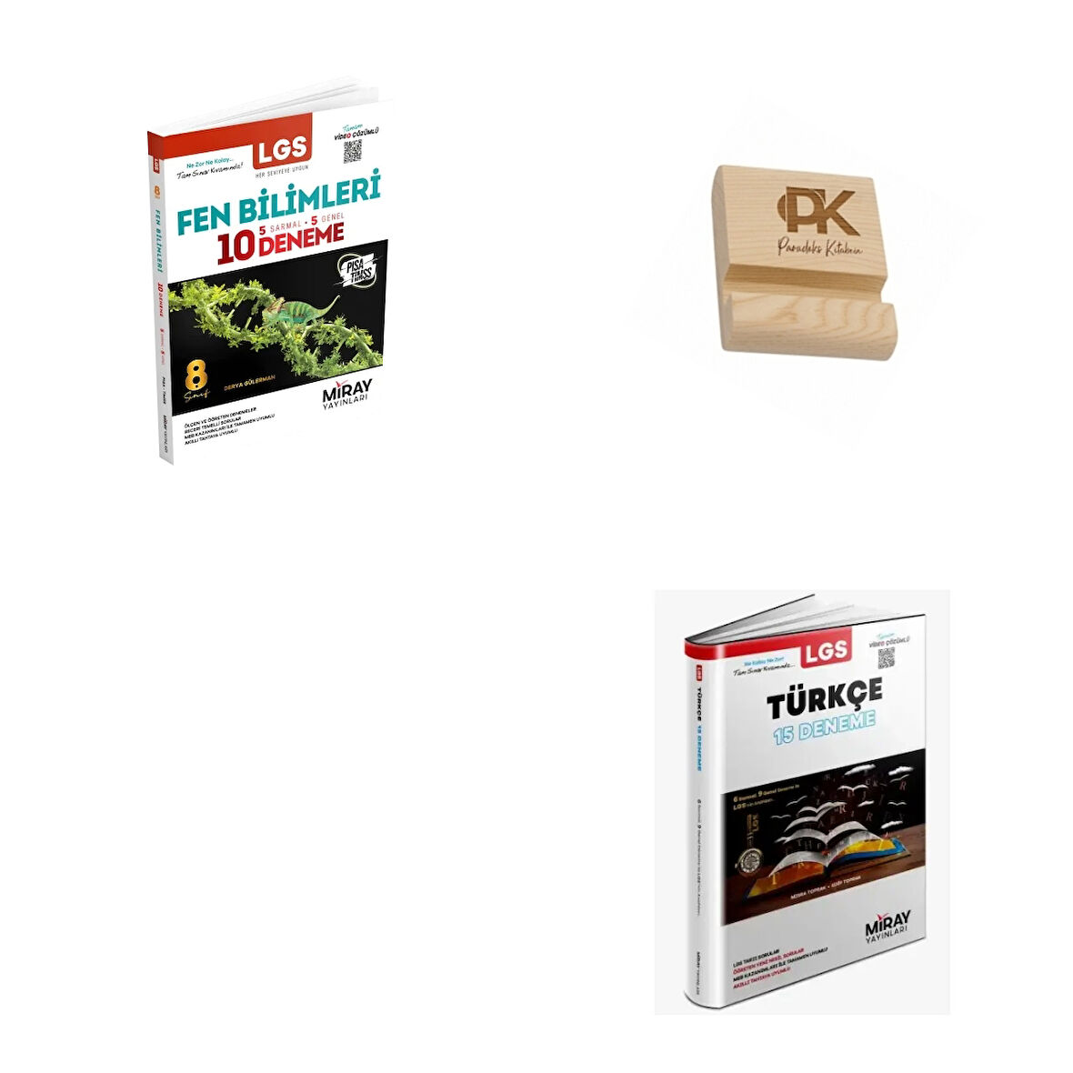 Miray LGS 8. Sınıf Fen Bilimleri ve Türkçe Denemeleri + Telefon Standı