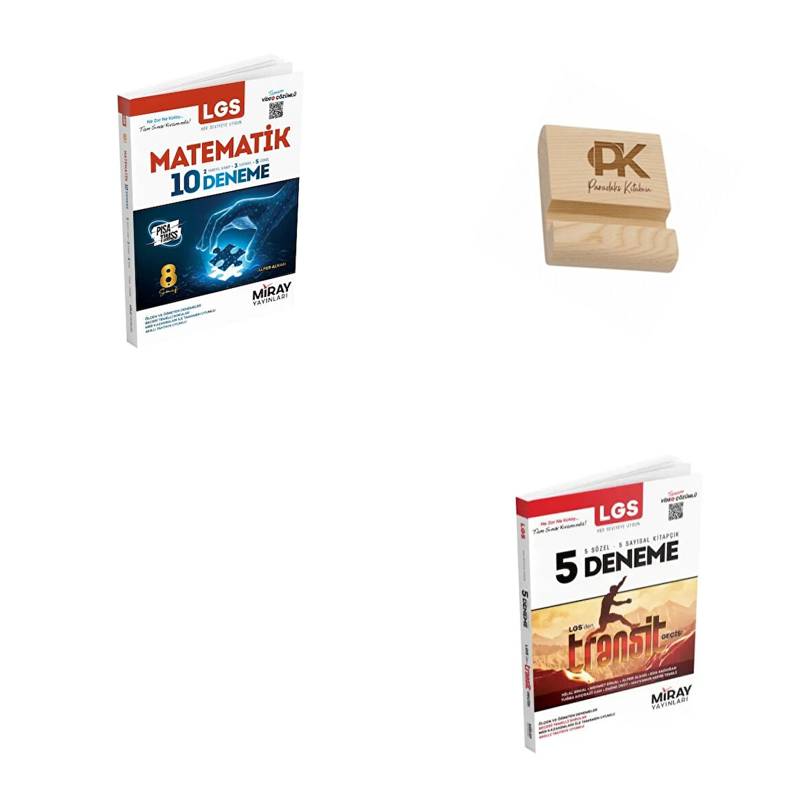 Miray LGS 8. Sınıf Matematik 10lu Deneme ve Tüm Dersler 5 Sayısal 5 Sözel Deneme + Telefon Standı