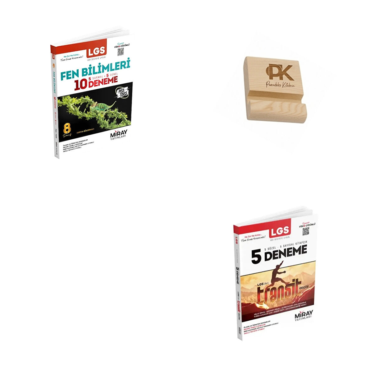 Miray LGS 8. Sınıf Fen Bilimleri 10lu Deneme ve 5 Sözel 5 Sayısal Kitapçık Deneme + Telefon Standı