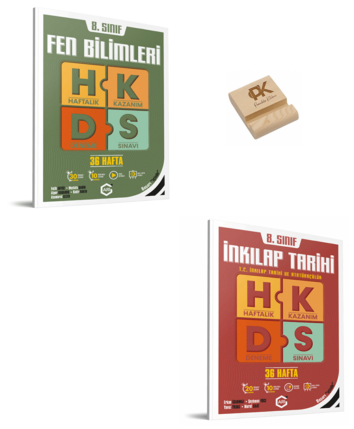 Arı LGS 8. Sınıf Fen Bilimleri ve İnkılap Haftalık Kazanım Denemeleri + Telefon Standı Yeni