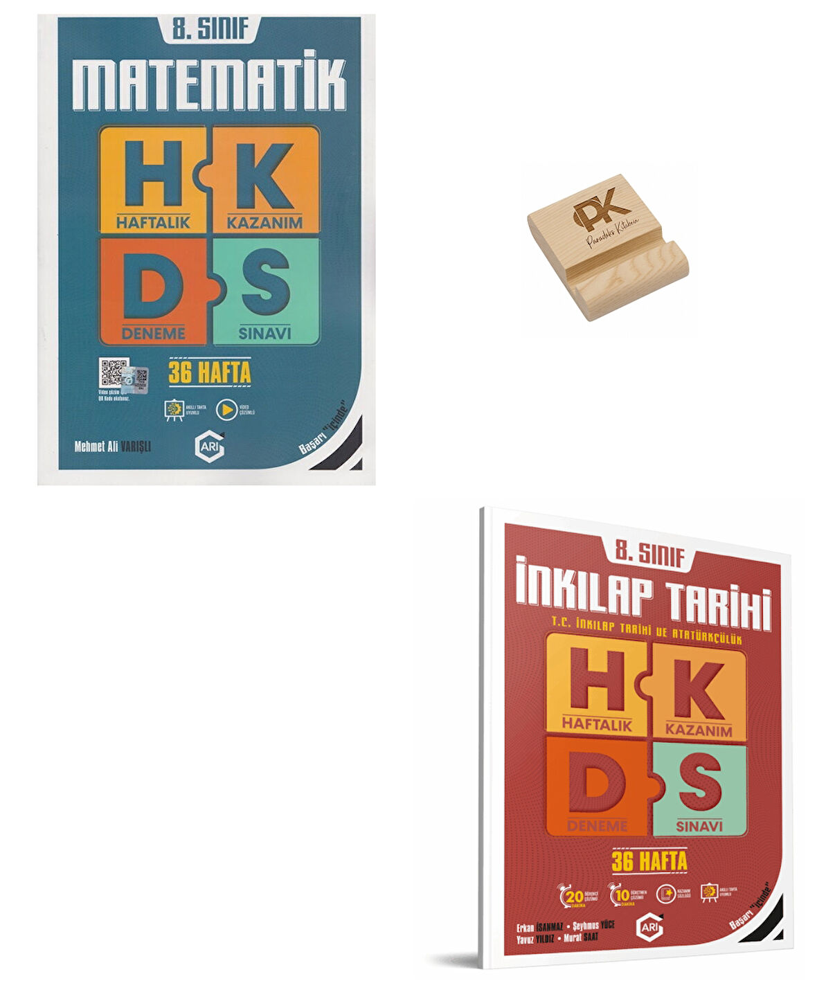 Arı LGS 8. Sınıf Matematik ve İnkılap Haftalık Kazanım Denemeleri + Telefon Standı