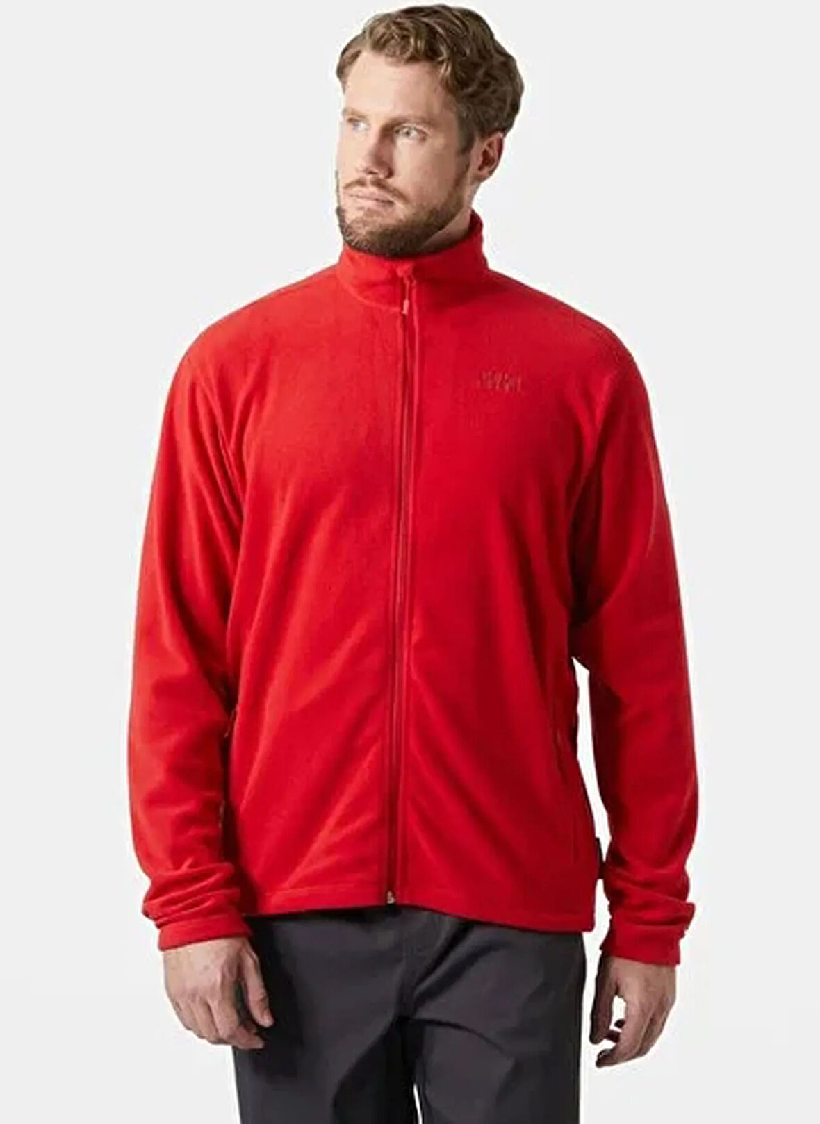 Helly Hansen HH..12011_HHA.163_FULLZIP POLAR Kırmızı Dik Yaka Normal Düz Erkek Polar Sweatshırt