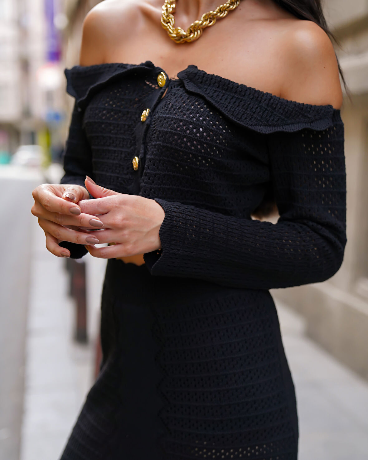 Kadın İkili Triko Büstiyer-Etek Takım 