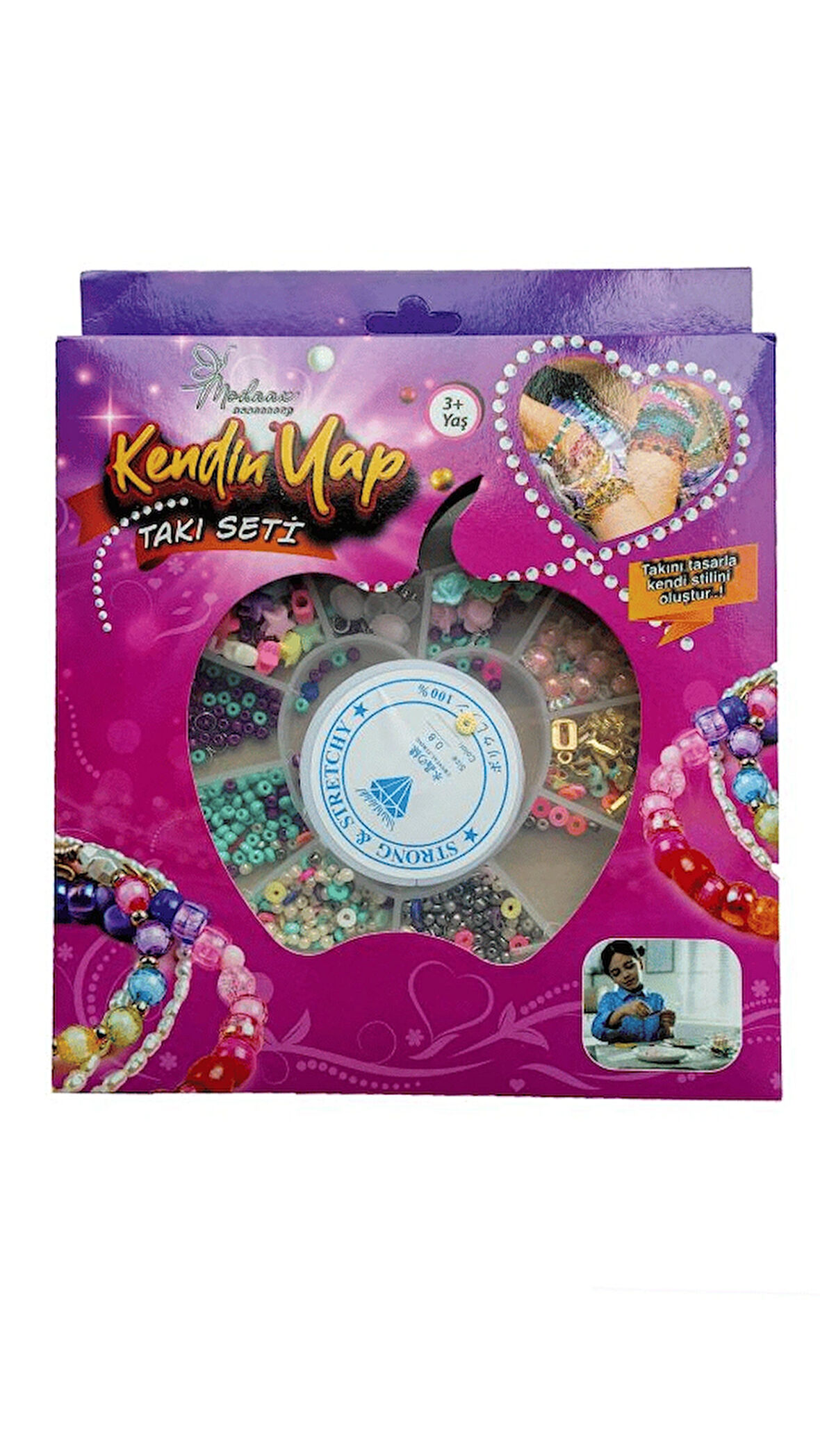 King Toys Kendin Yap Takı Set Elma Kutulu 1212