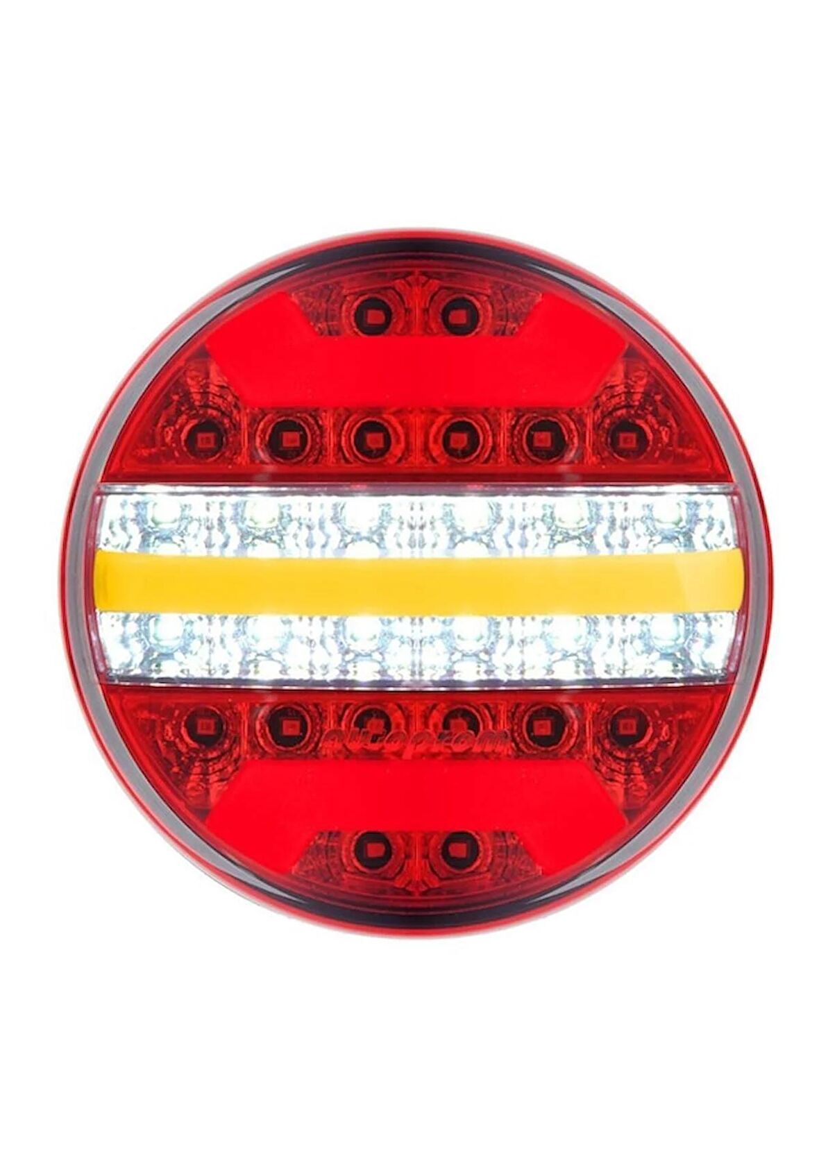 YUVARLAK LED STOP LAMBASI 24 VOLT 5 FONKSİYON NEON DİNAMİK SİNYAL