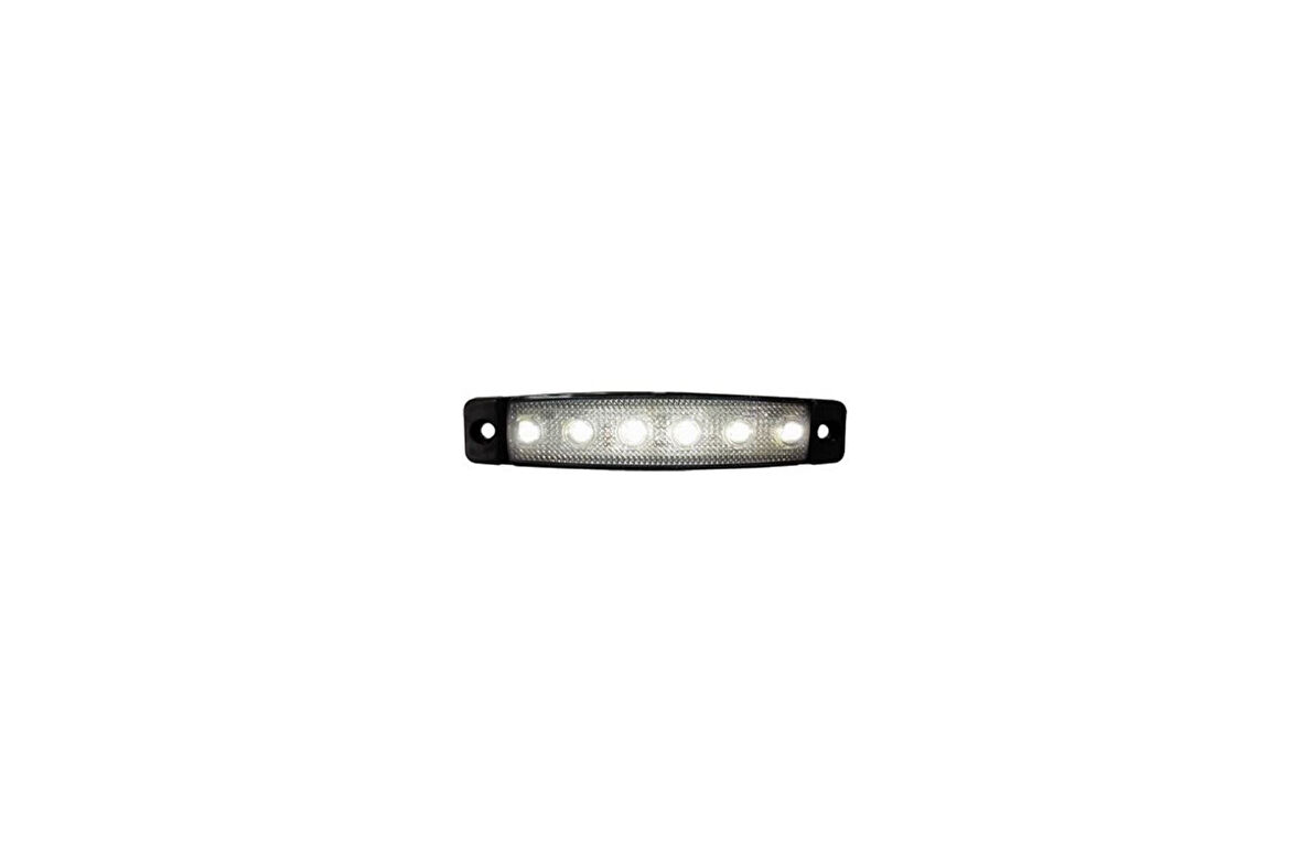 30 Adet Yan İşaret Lambası 6 Ledli Beyaz 24 Volt