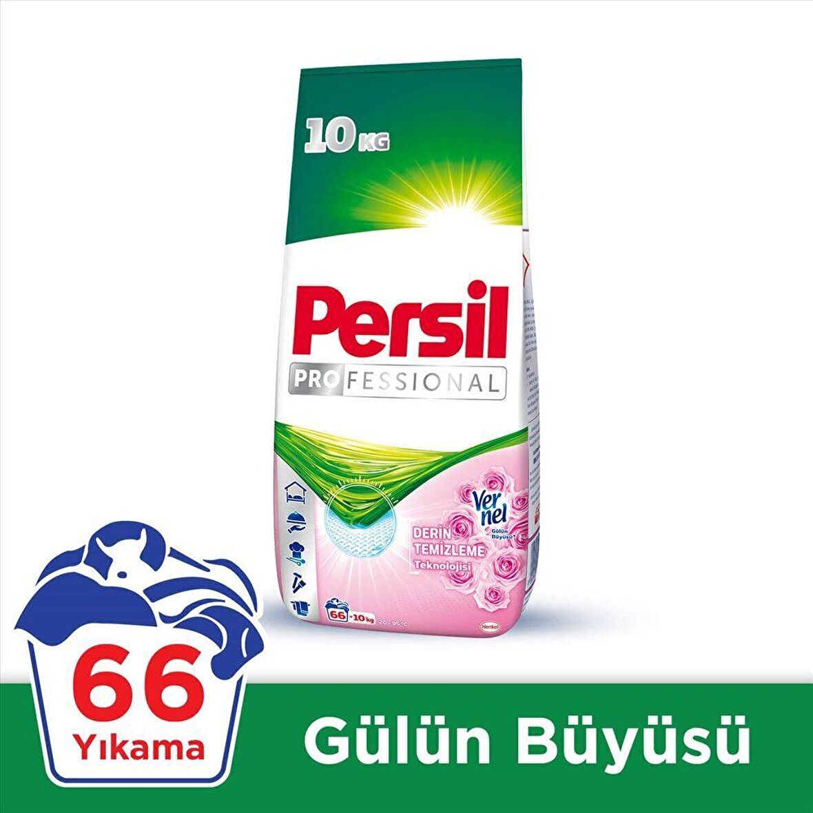 Persil Derin Temizleme Plus Gül Parfümlü Beyazlar İçin Toz Çamaşır Deterjanı 10 kg 66 Yıkama