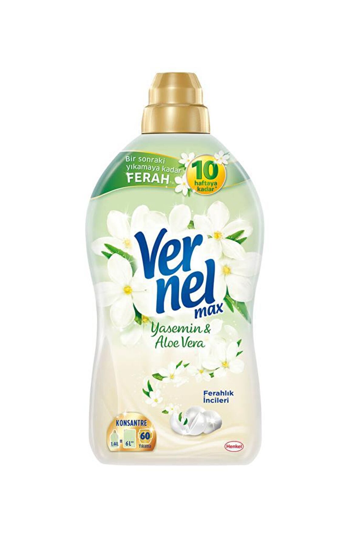 Vernel Max Yasemin & Aloe Vera Beyazlar ve Renkliler İçin Konsantre Yumuşatıcı 1140 ml 60 Yıkama