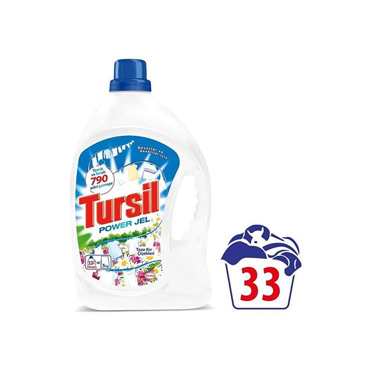 Tursil Karma Renkler İçin Sıvı Deterjan 1670 ml 33 Yıkama 