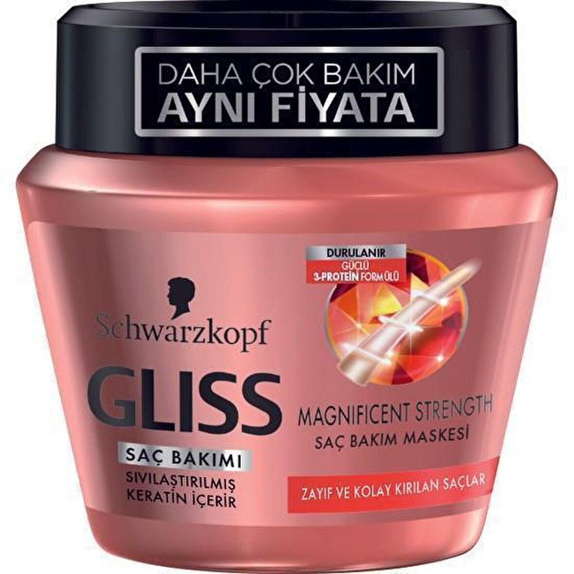 Schwarzkopf Gliss Magnificent Strength Saç Bakım Maskesi 300 Ml.