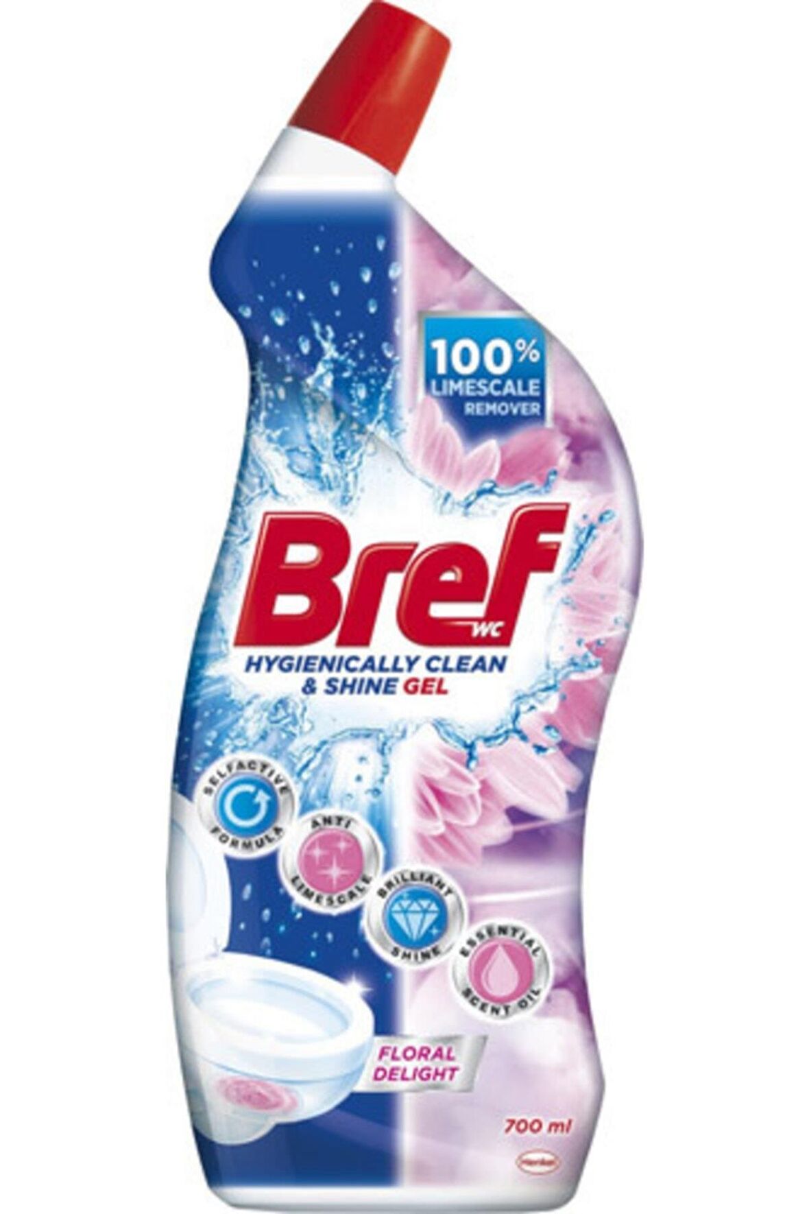 Bref Power Wc Jel 700 Ml Flower