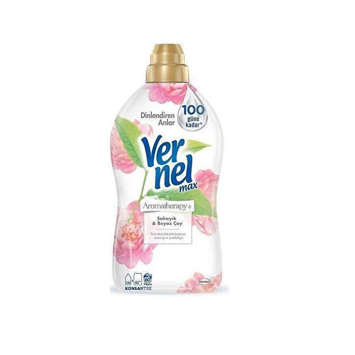 Vernel Max Şakayık & Beyaz Çay Beyazlar ve Renkliler İçin Konsantre Yumuşatıcı 1140 ml 60 Yıkama