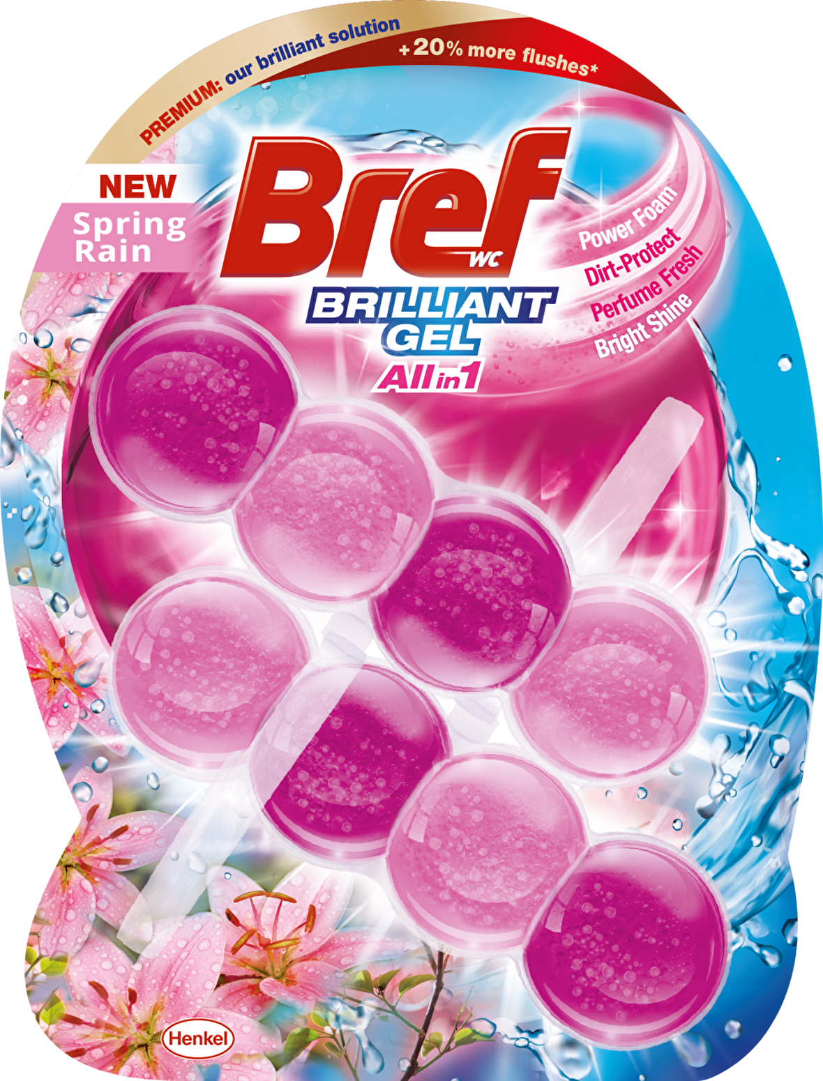 Bref WC Brilliant Gel Duopack Tuvalet Bloğu Çiçek