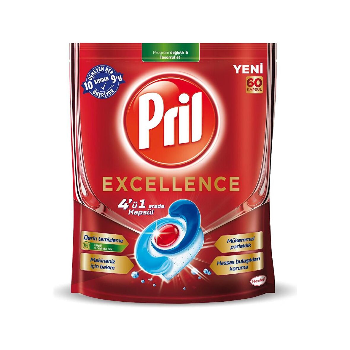 Pril Excellence Bulaşık Makinesi Tableti 60'lı 