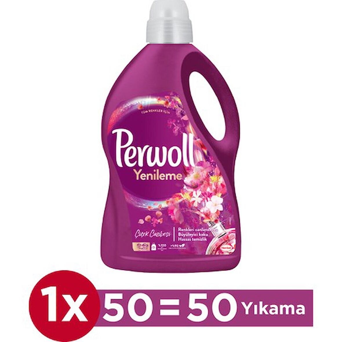 Perwoll Renk Koruma & Çiçek Kokulu Renkliler için Sıvı Deterjan 50 Yıkama 2.75 lt