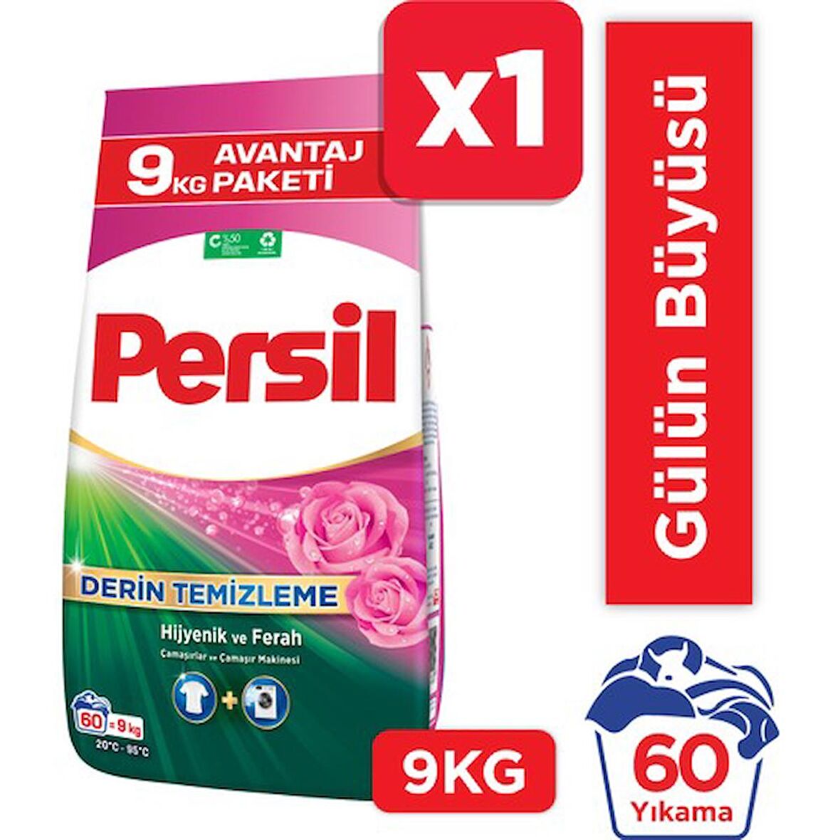 Persil Toz Gülün Büyüsü Avantajlı Paket 9 Kg