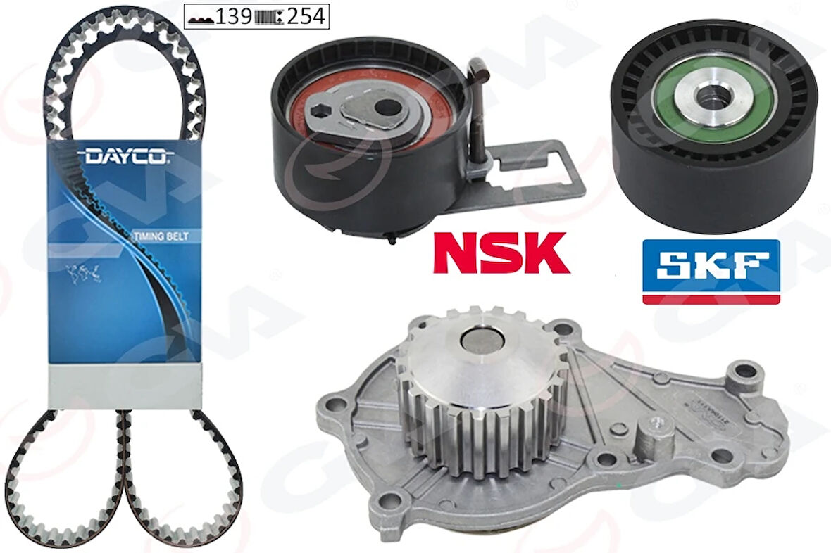 EKSANTRİK GERGİ KİTİ DEVİRDAİM P206-P207-P307-P2008-C1-C2-C3 1 2 2 C3 PLURIEL XSARA 2 1.4 HDI D 54TD FIESTA 1.4 TDCI 1609417380-2S6Q8591BA 1613562080 1608747680 AV2Q8A615AB