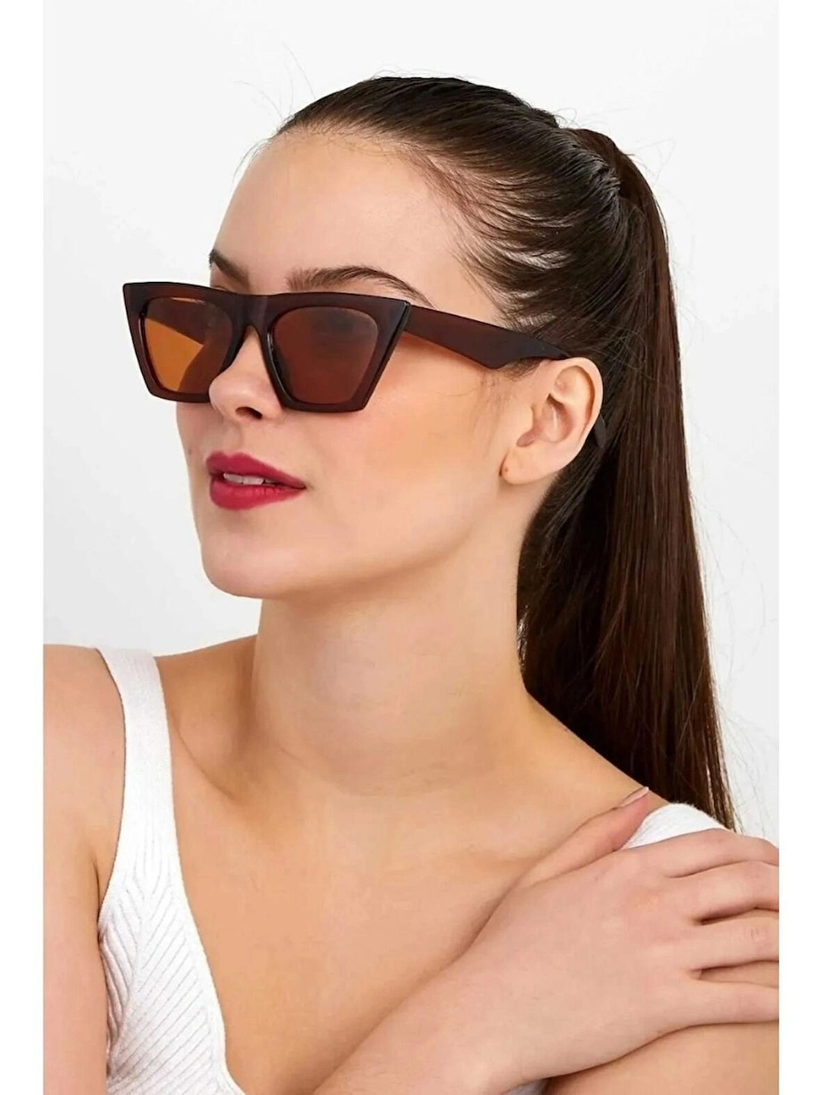 Luna Jewelry Cat Eye Retro Kadın Güneş Gözlüğü