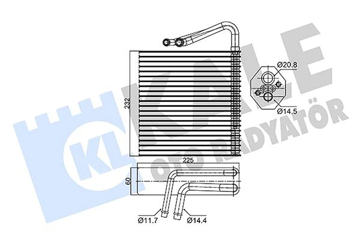 EVAPORATOR MEGANE 2-SCENIC 2 7701207874