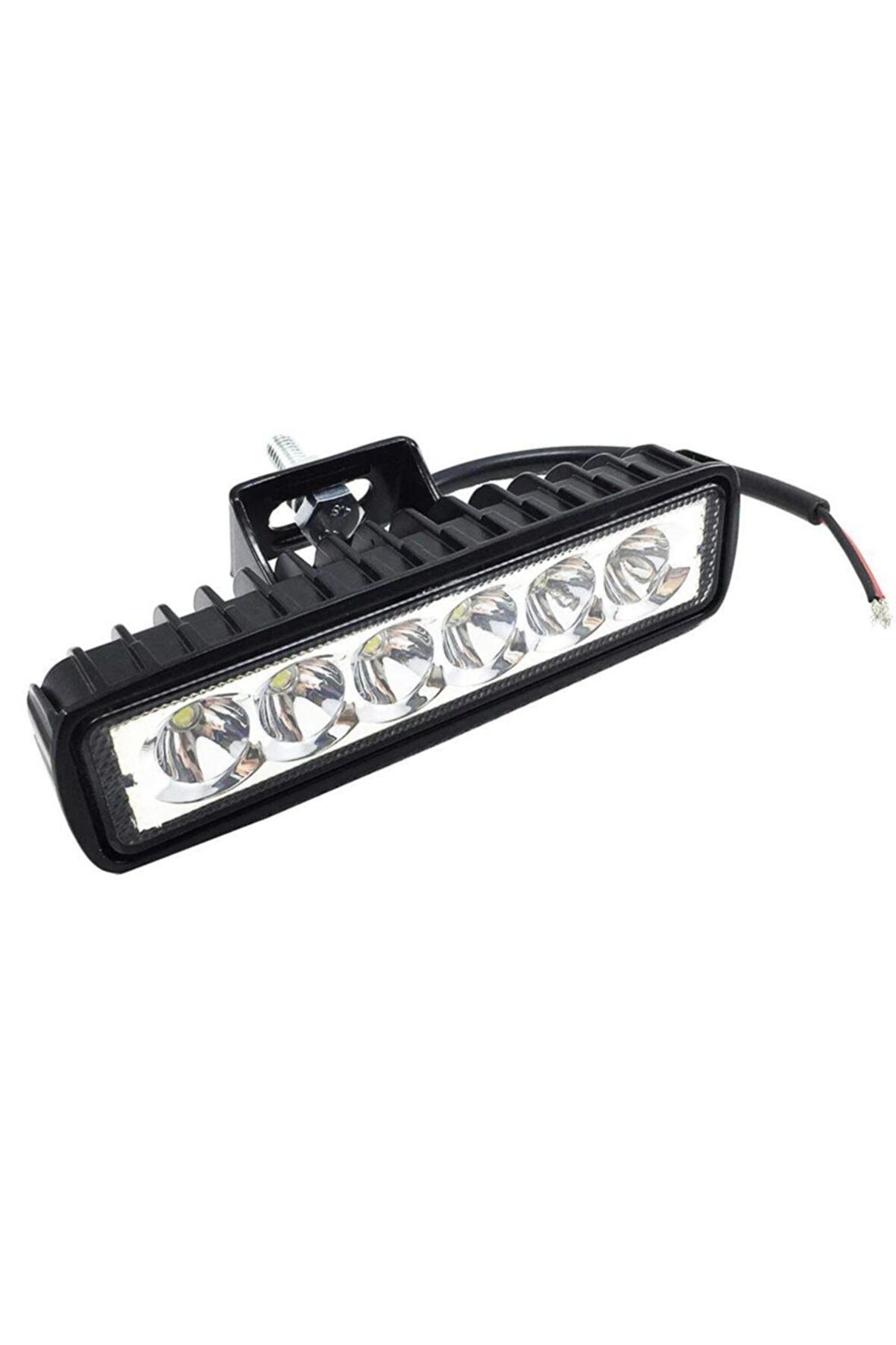 Tek Sıra 6 Led Çalışma ve Sis Far Lambası 12 24 Volt