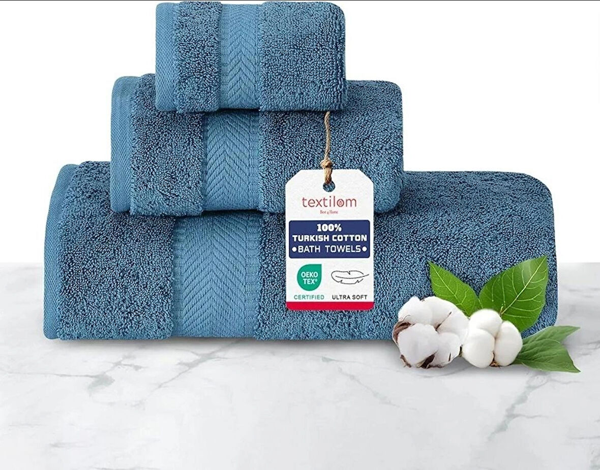 Pamuklu Havlu Takımı 3'li set