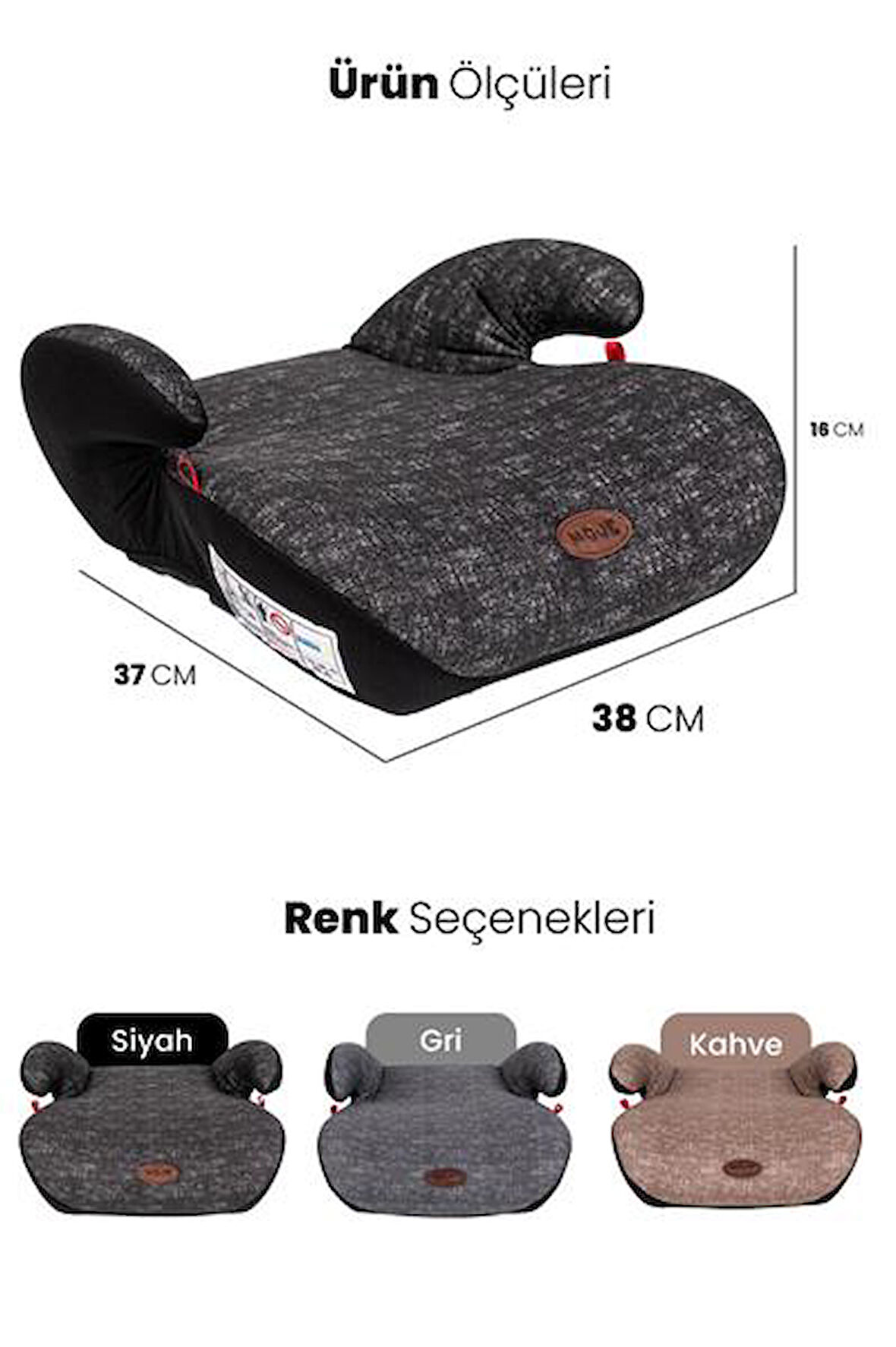 BEBEK KOLTUK YÜKSELTİCİ BODSTER GRİ YAŞ GRUP 2-3/2015-1936 KG MO15303178 G