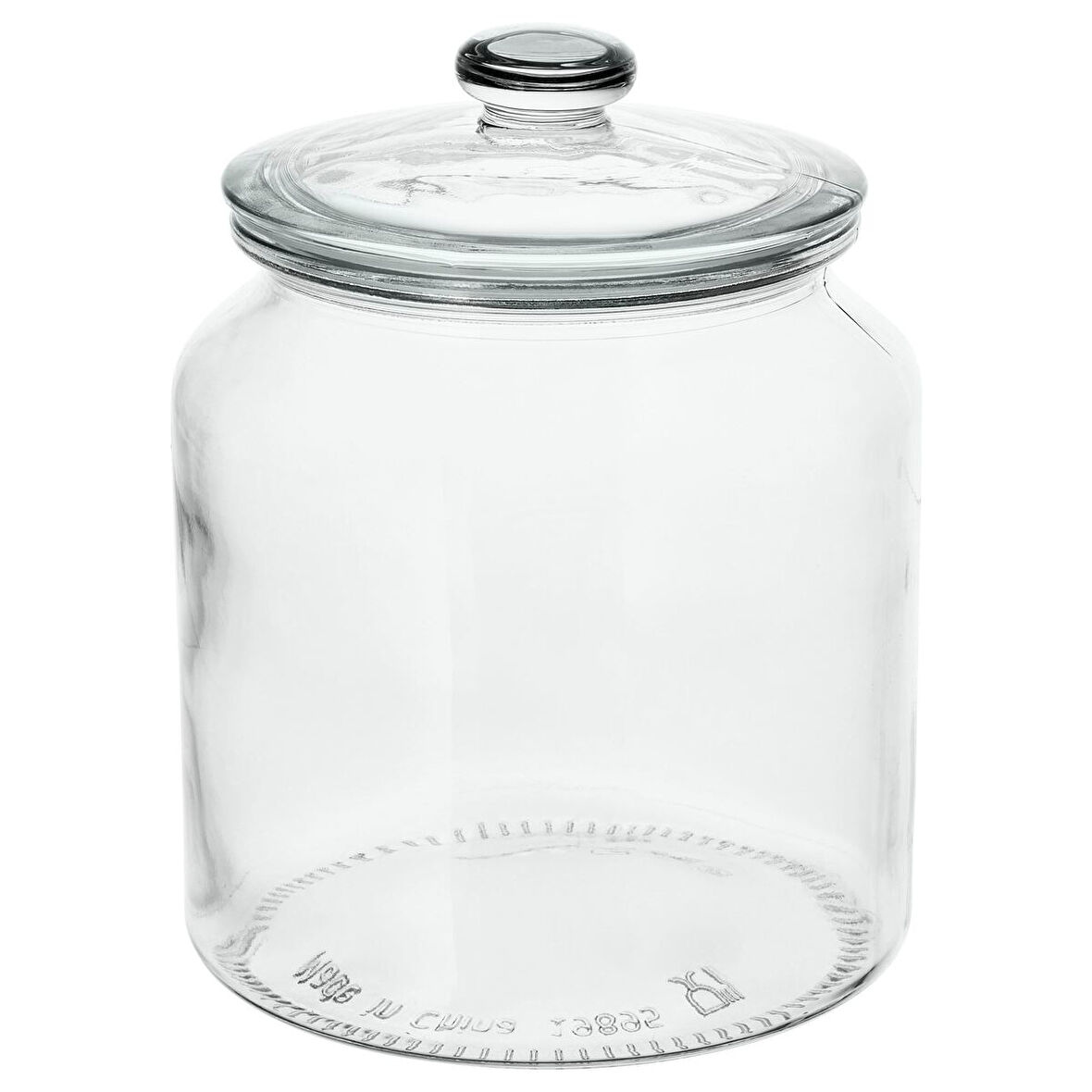Kapaklı cam kavanoz, cam, 1,9 lt