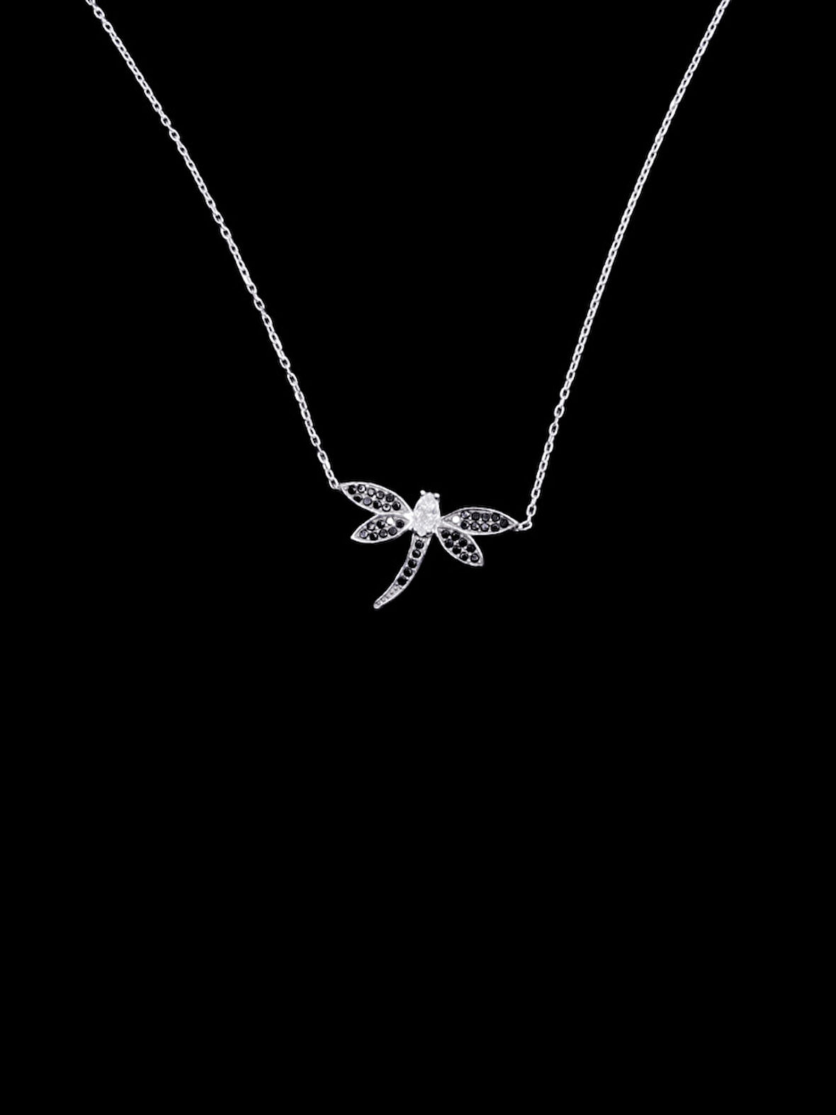 🦋 Dragonfly (Yusufçuk) Tasarımlı 925 Ayar İthal Gümüş Kolye — Zarif Doğanın Dokunuşu