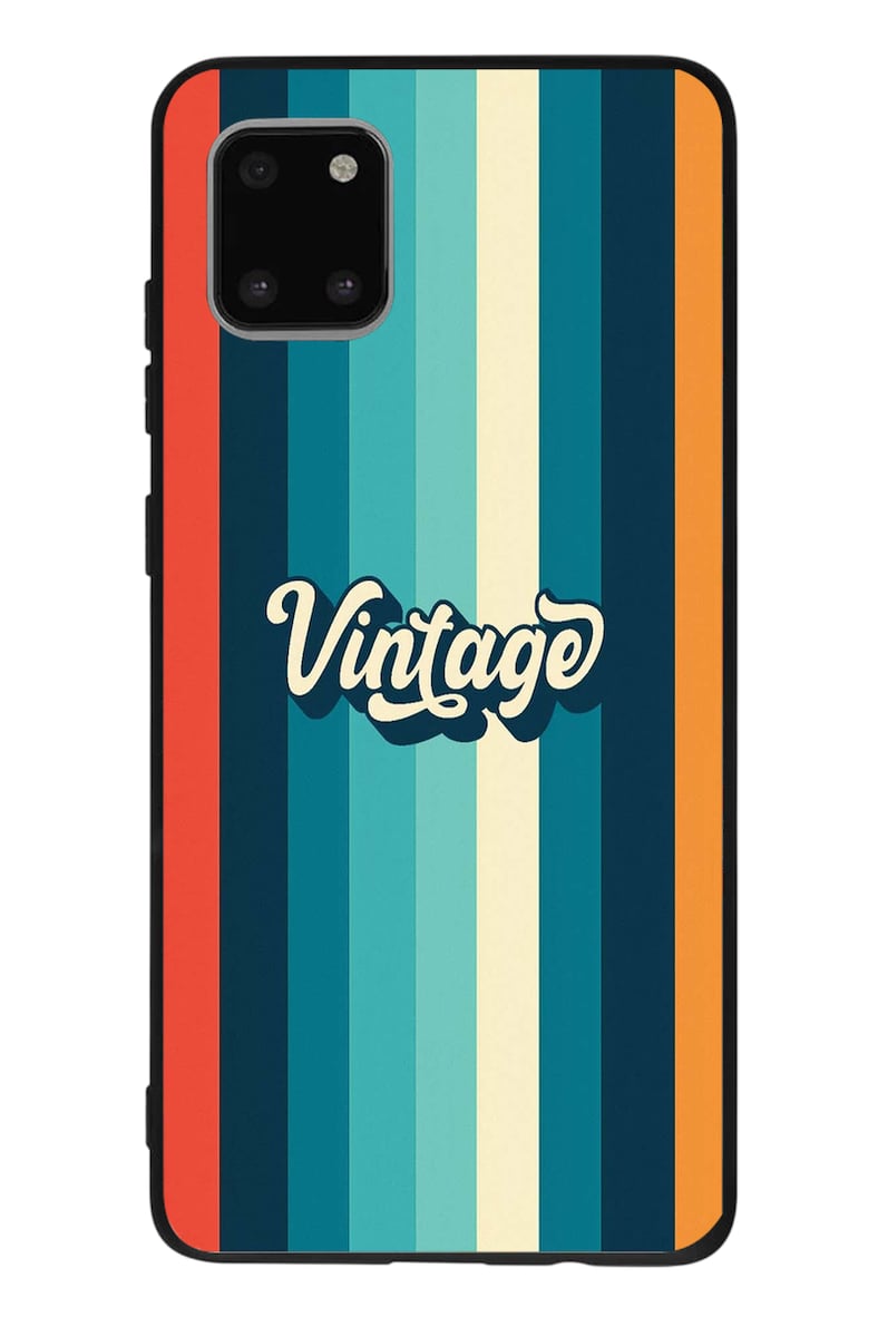 Samsung Galaxy Note 10 Lite Uyumlu Vintage Baskılı Silikon Kılıf