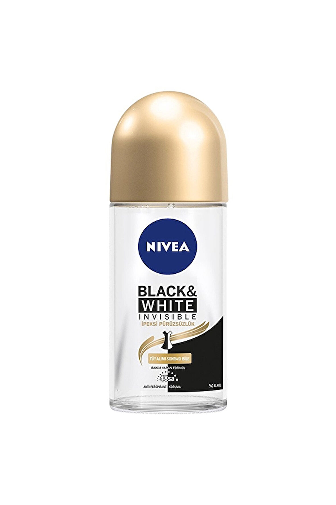 Nivea Roll-On Invisible Black&White İpeksi Pürüzsüzlük 50 ml