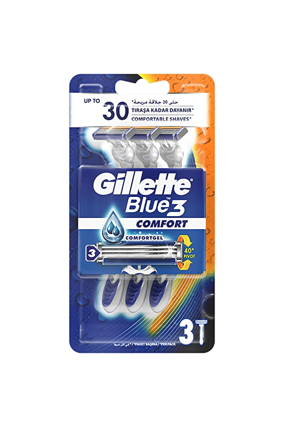 Gillette Blue 3 Tıraş Bıçağı 3'lü Comfort