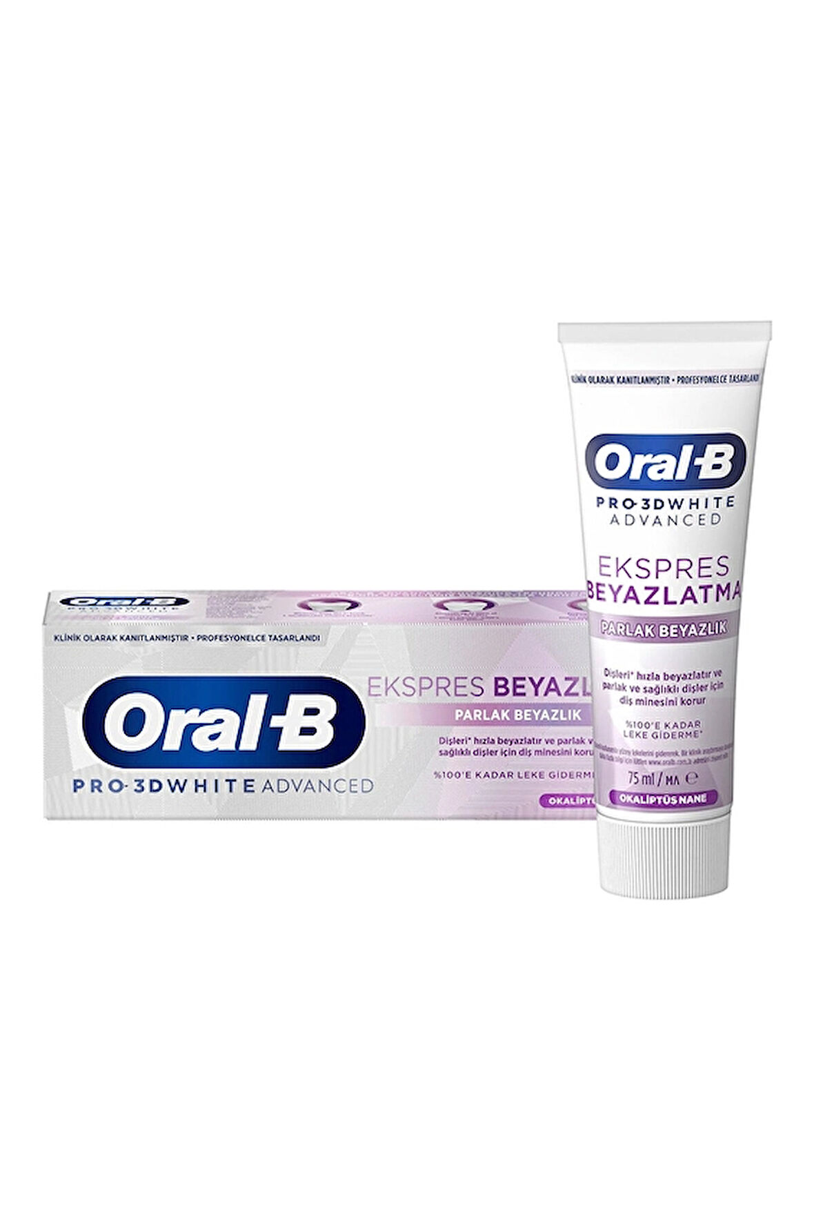 Oral-B Diş Macunu 3DW Express Parlak Beyazlık 75 ml
