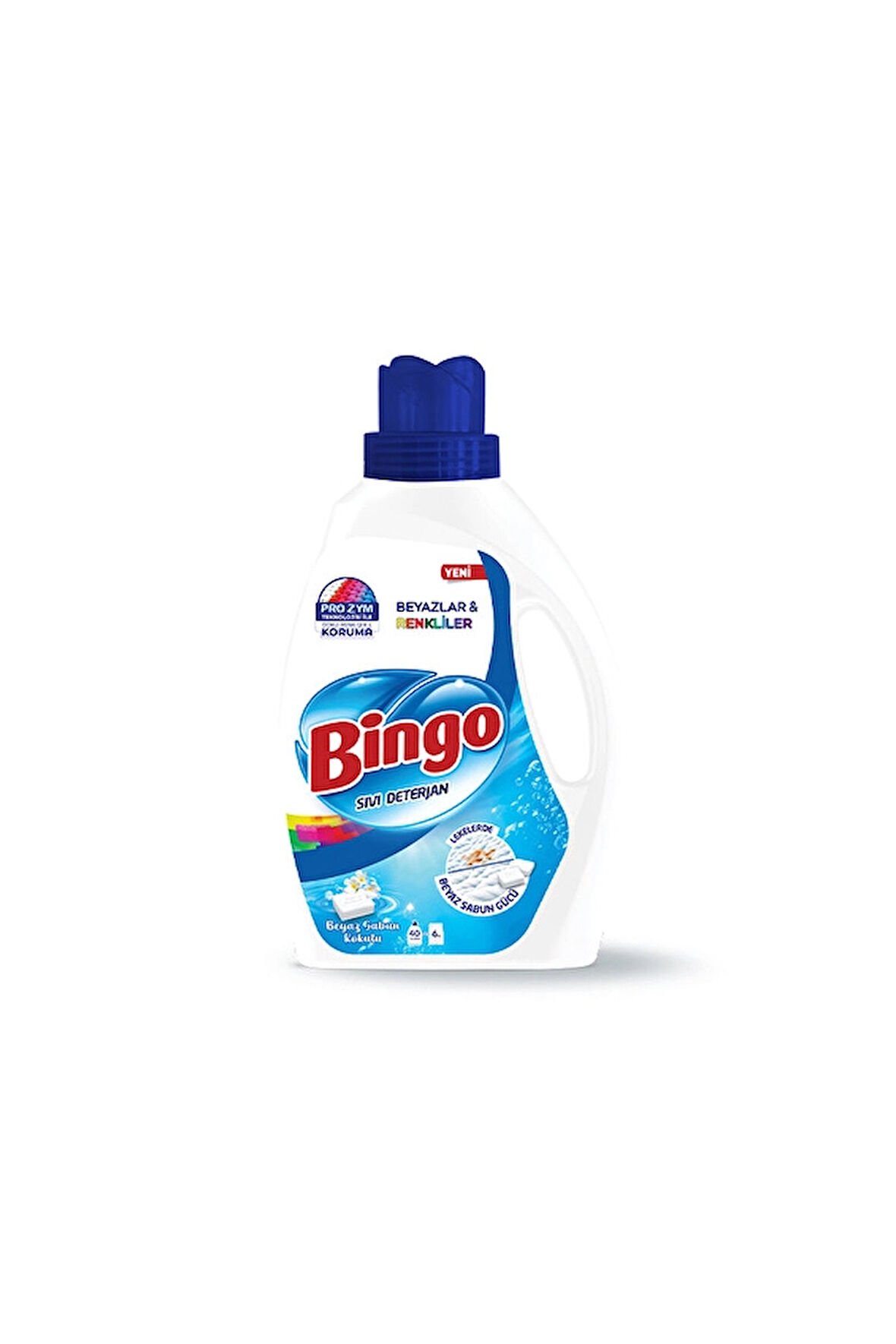 Bingo Sıvı Çamaşır Deterjanı Beyaz Sabun 40 Yıkama 2600 ml