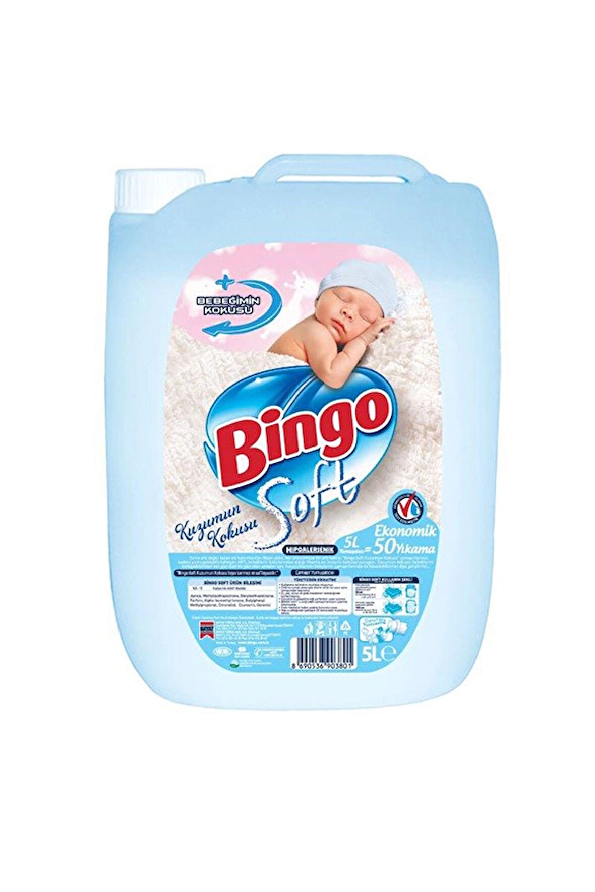 Bingo Soft Yumuşatıcı 5 l Kuzumun Kokusu