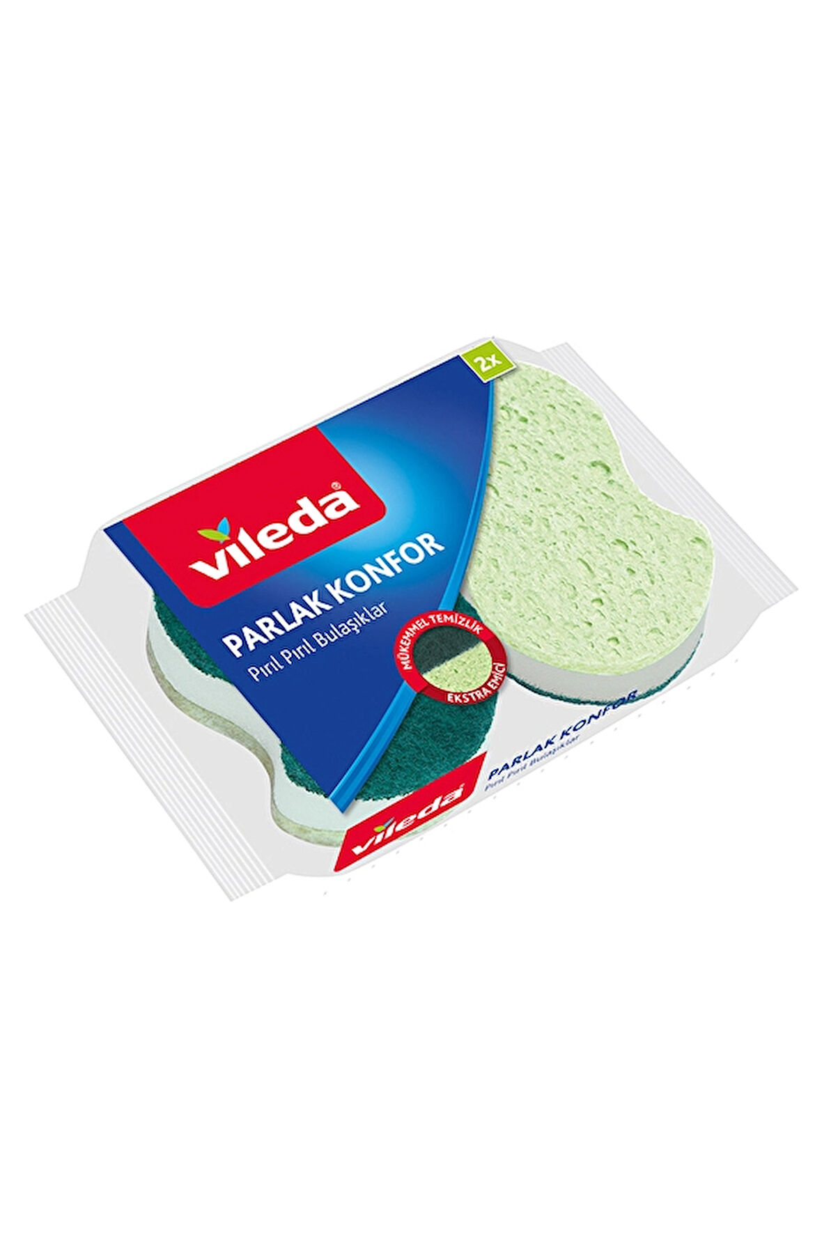 Vileda Sünger Parlak 2'li Oluklu