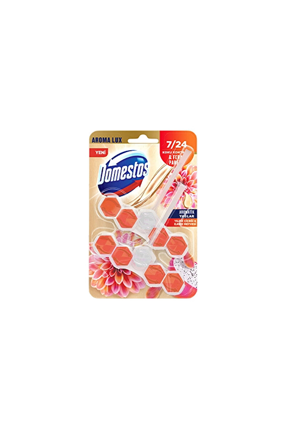 Domestos Wc Blok Yıldız Çiçeği ve Ejder Meyvesi Lux 2x5'li
