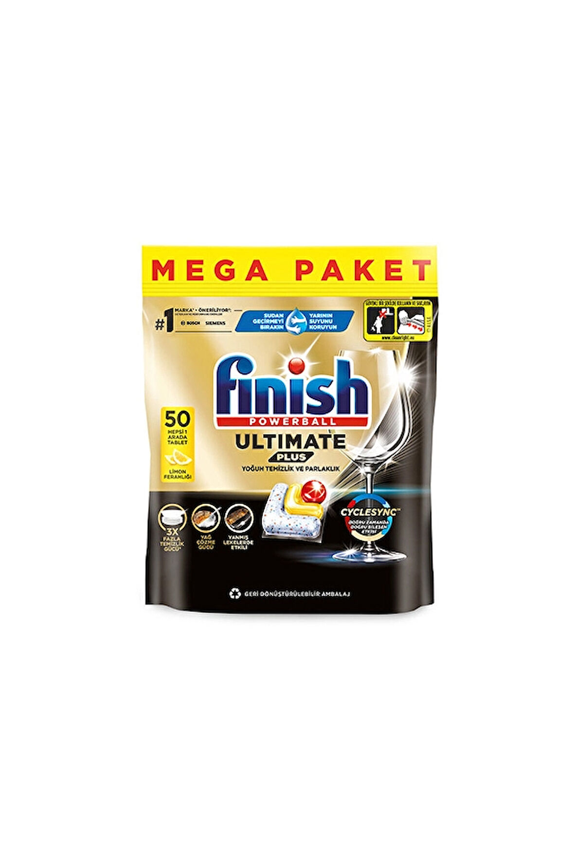 Finish Tablet Ultimate Plus 50'li Limon