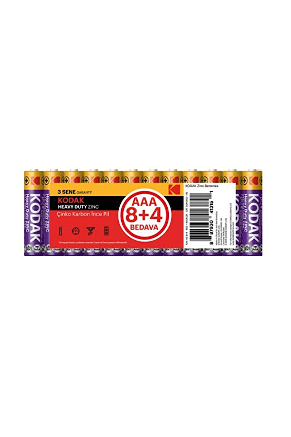 Kodak 12'li İnce Pil