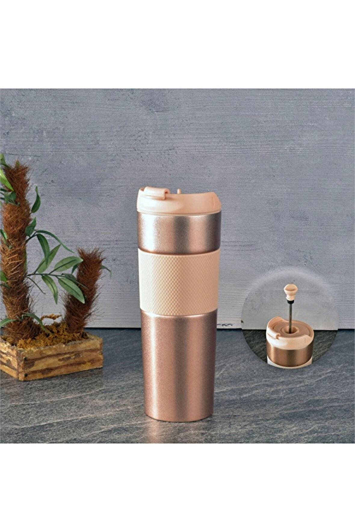 H2O French Press Termos Kupa Pudra 450 ml