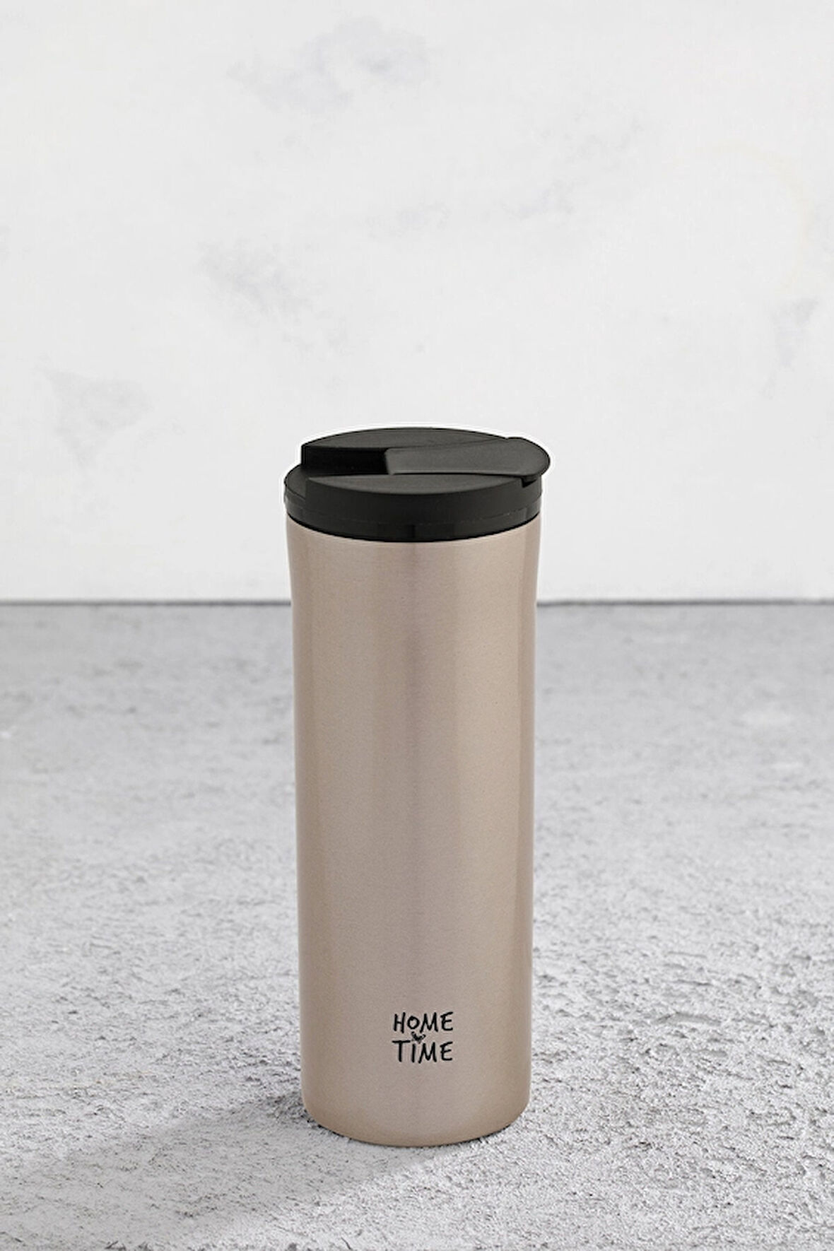 Hometime Silindir Termos Bardak 400 ml Parlak Kum